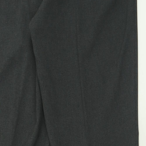Papaya Womens Grey  Polyester Trousers  Size 14 L30 in Regular Button