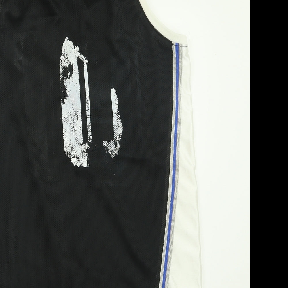 Nike Mens Black  Polyacrylate Fibre Basic Tank Size S Scoop Neck Pullover