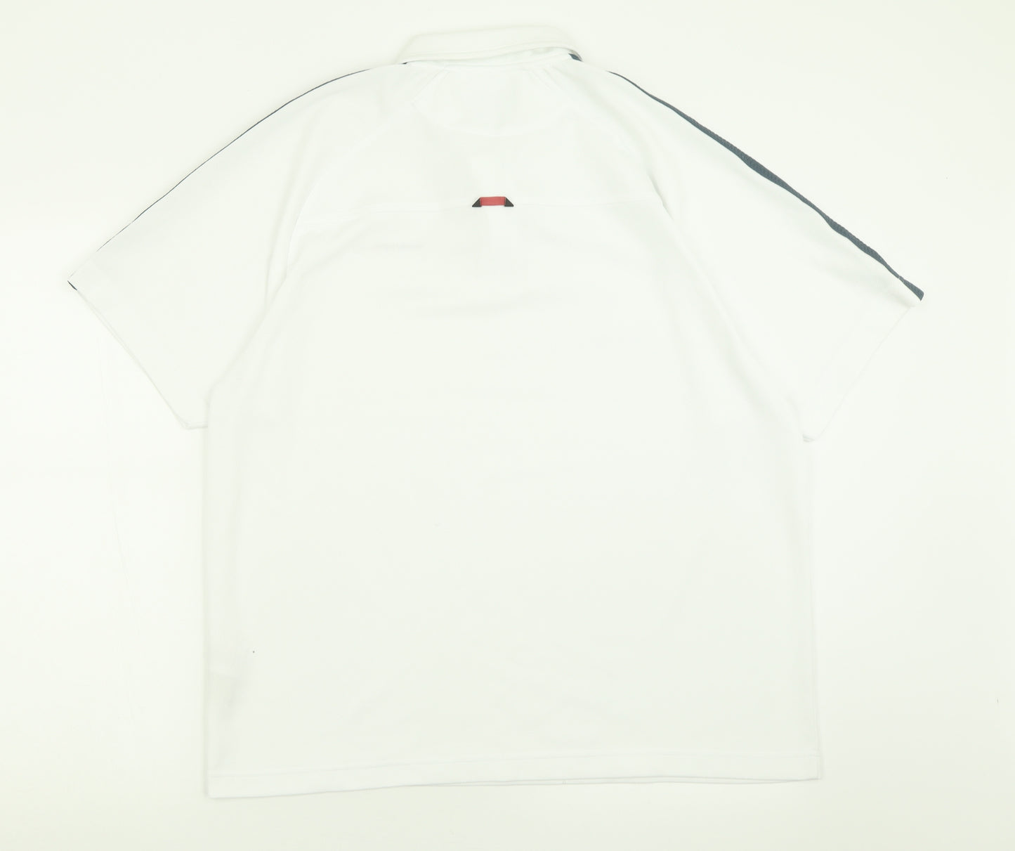 Rockport Mens White  Polyester  Polo Size XL Collared Zip