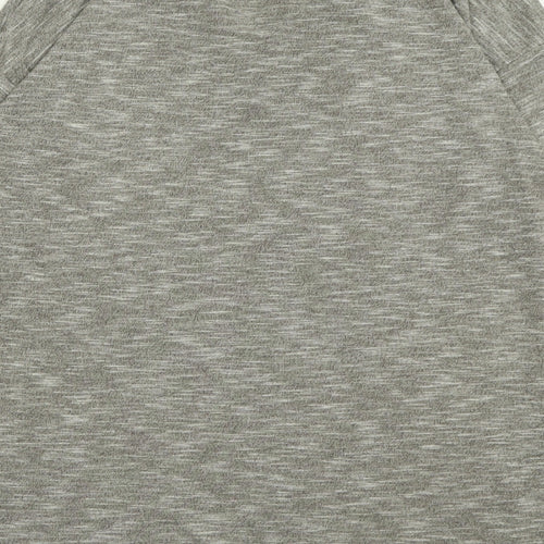 Papaya Womens Grey  Polyester Basic T-Shirt Size 12 V-Neck