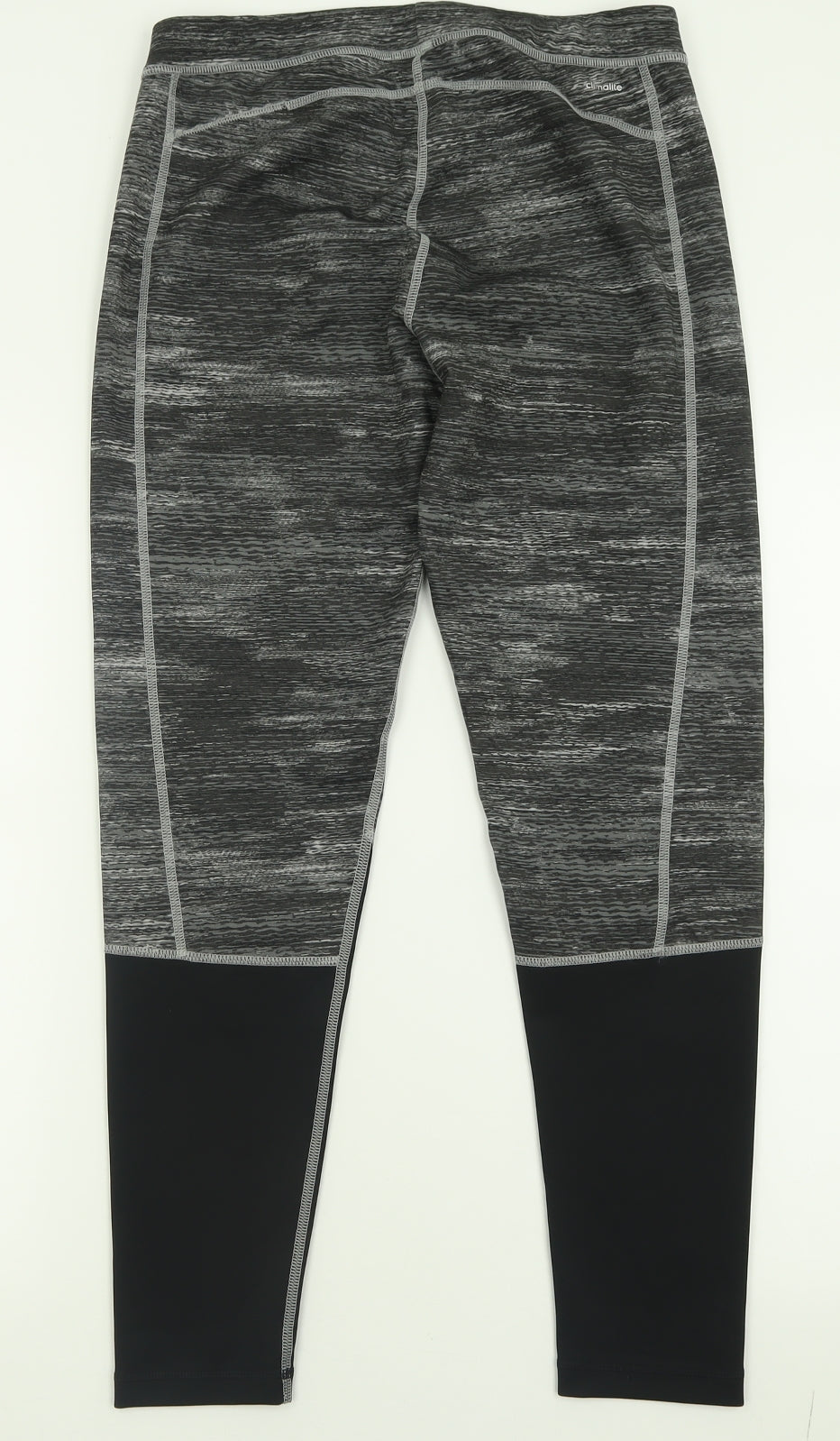 adidas Womens Grey  Polyester Capri Leggings Size 16 L28 in Regular Pullover