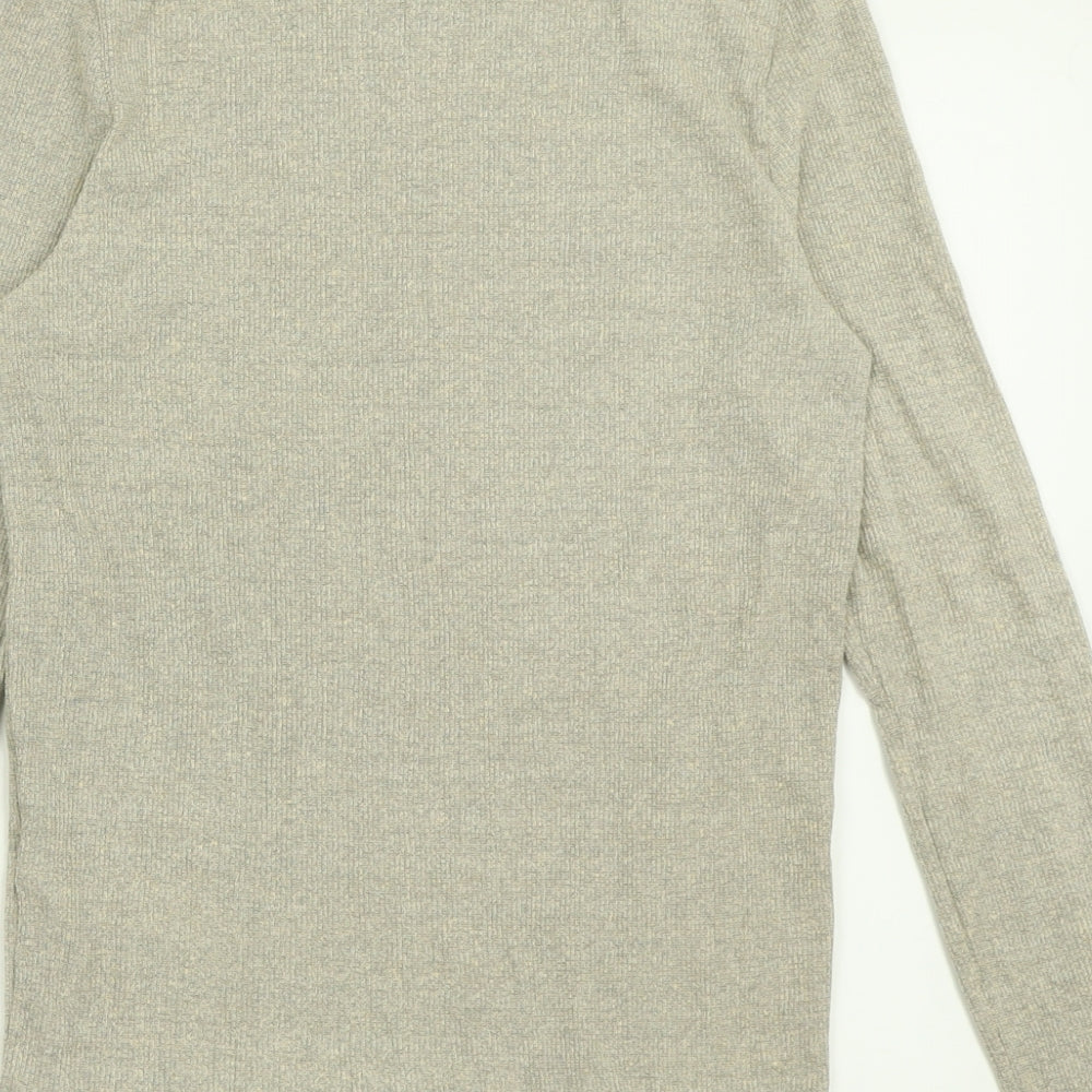 Topshop Womens Beige High Neck  Polyester Pullover Jumper Size 16