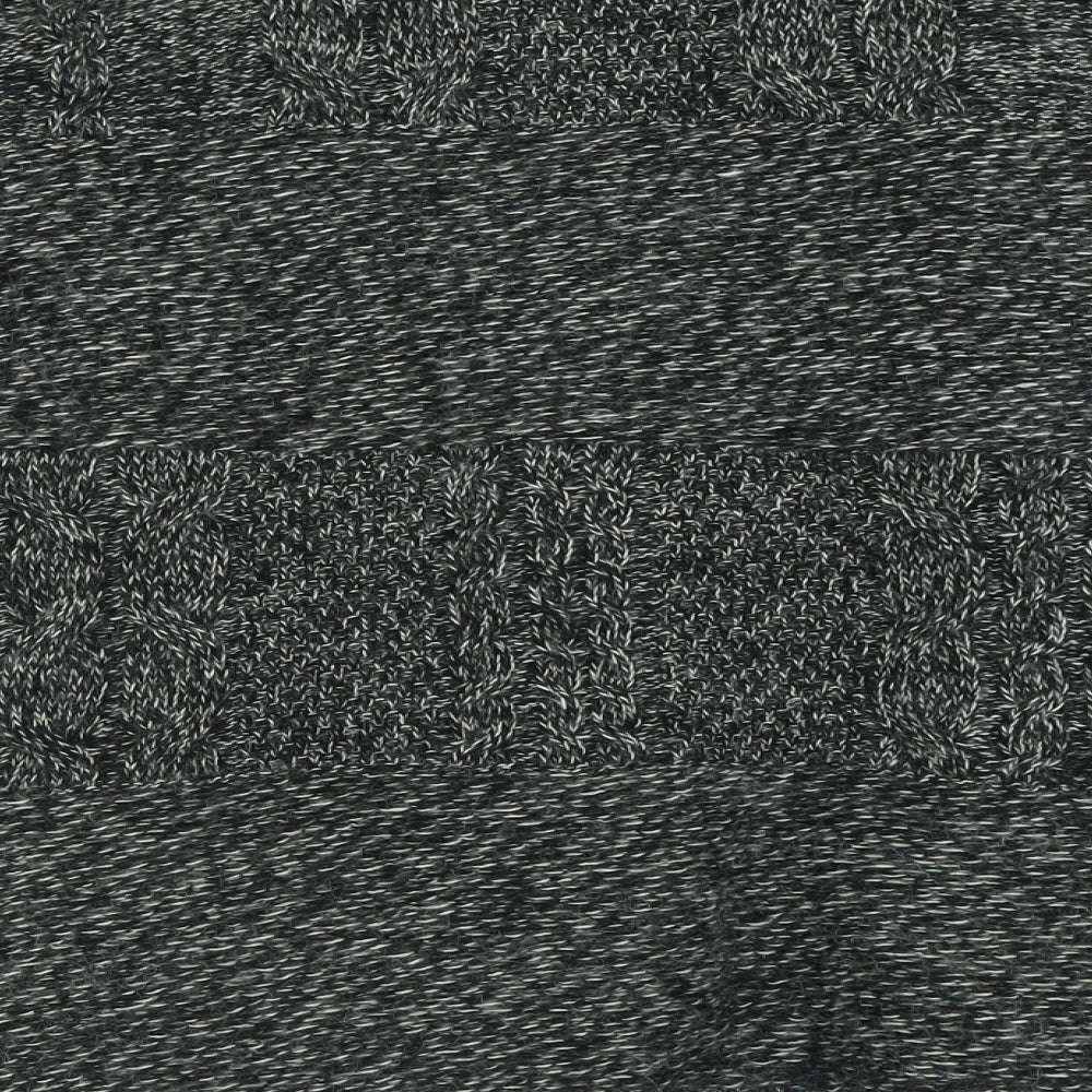 NEXT Womens Black V-Neck  Acrylic Cardigan Jumper Size XL