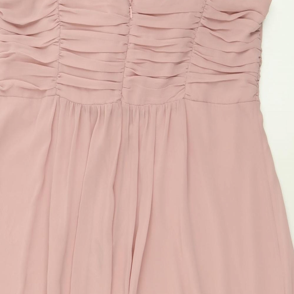 Debut Womens Pink  Polyester Fit & Flare  Size 20  Sweetheart Zip