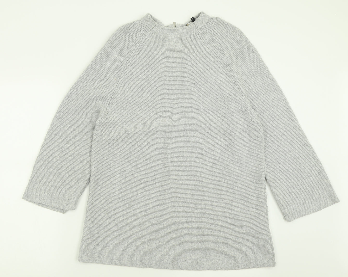 Principles Womens Grey Crew Neck  Acrylic Pullover Jumper Size 12