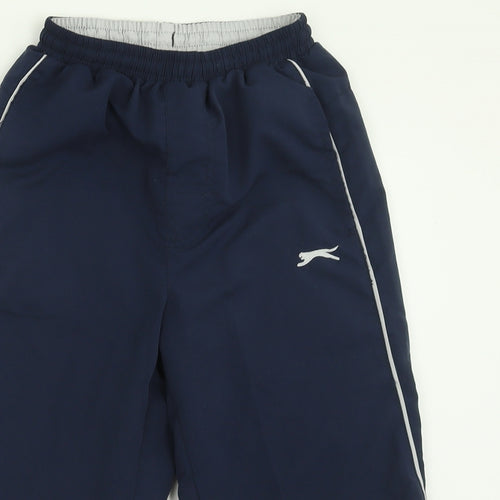 Slazenger Boys Blue  Polyester Bermuda Shorts Size 7-8 Years  Regular Tie