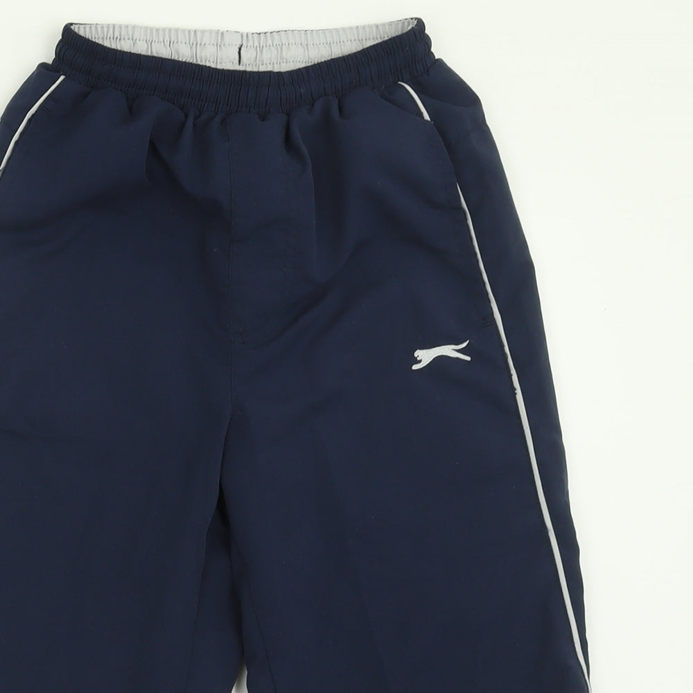 Slazenger Boys Blue  Polyester Bermuda Shorts Size 7-8 Years  Regular Tie
