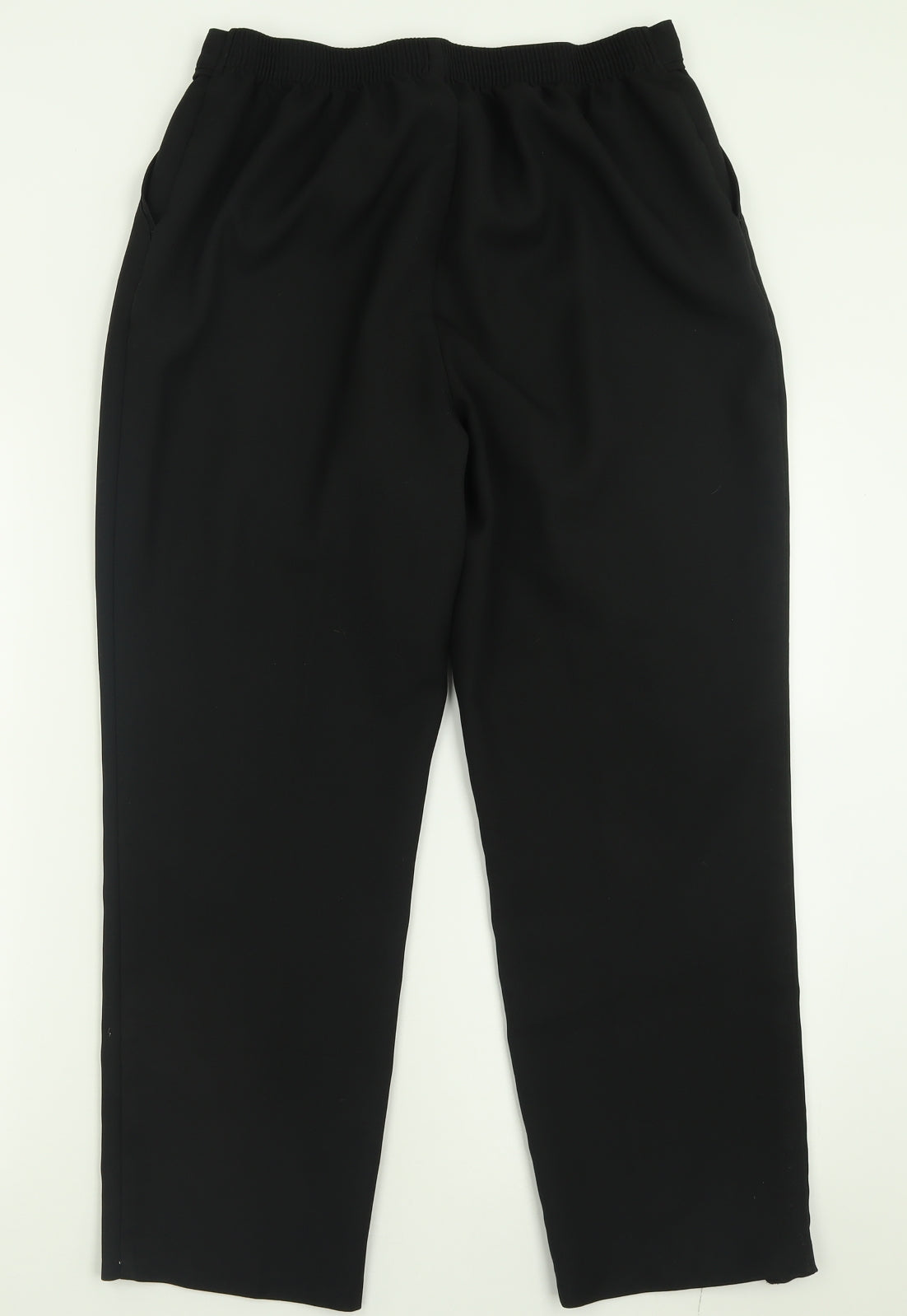 Marks and Spencer Womens Black  Polyester Trousers  Size 16 L27 in Regular