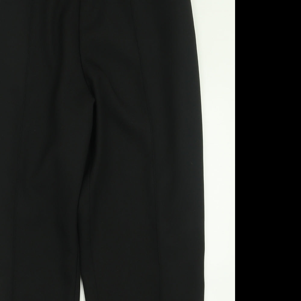 Marks and Spencer Womens Black  Polyester Trousers  Size 16 L27 in Regular