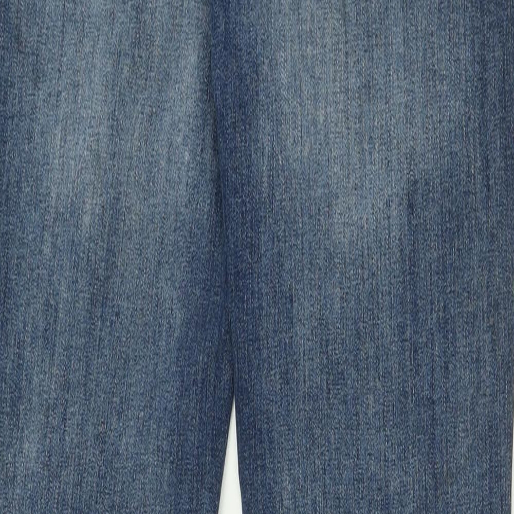 Denim & Co. Mens Blue  Cotton Straight Jeans Size 28 L32 in Regular Button