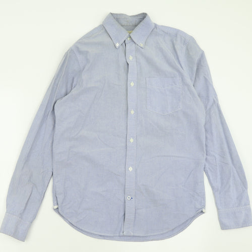 Gap Mens Black  Cotton  Button-Up Size S Collared Button