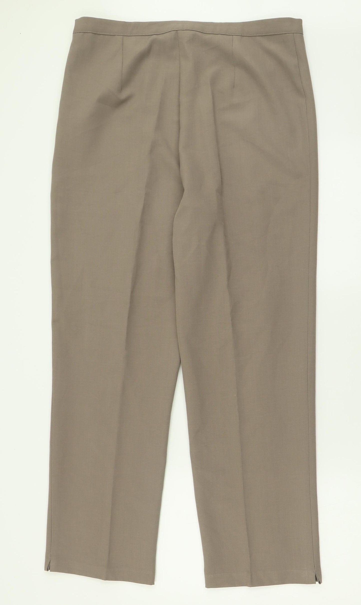 separates Womens Brown  Polyester Trousers  Size 14 L28 in Regular Button
