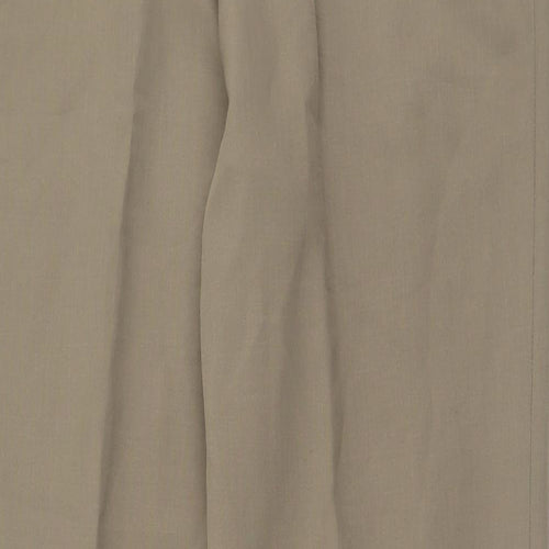 separates Womens Brown  Polyester Trousers  Size 14 L28 in Regular Button