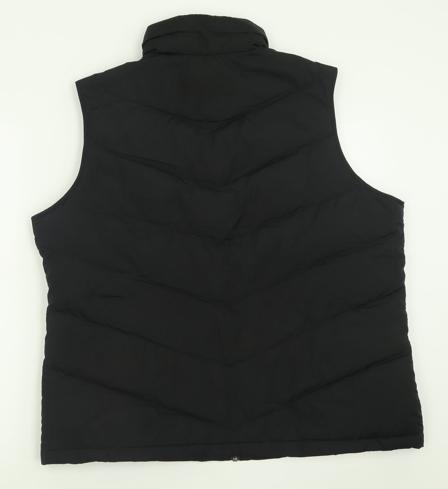 landsend Mens Black   Gilet Jacket Size XL  Zip