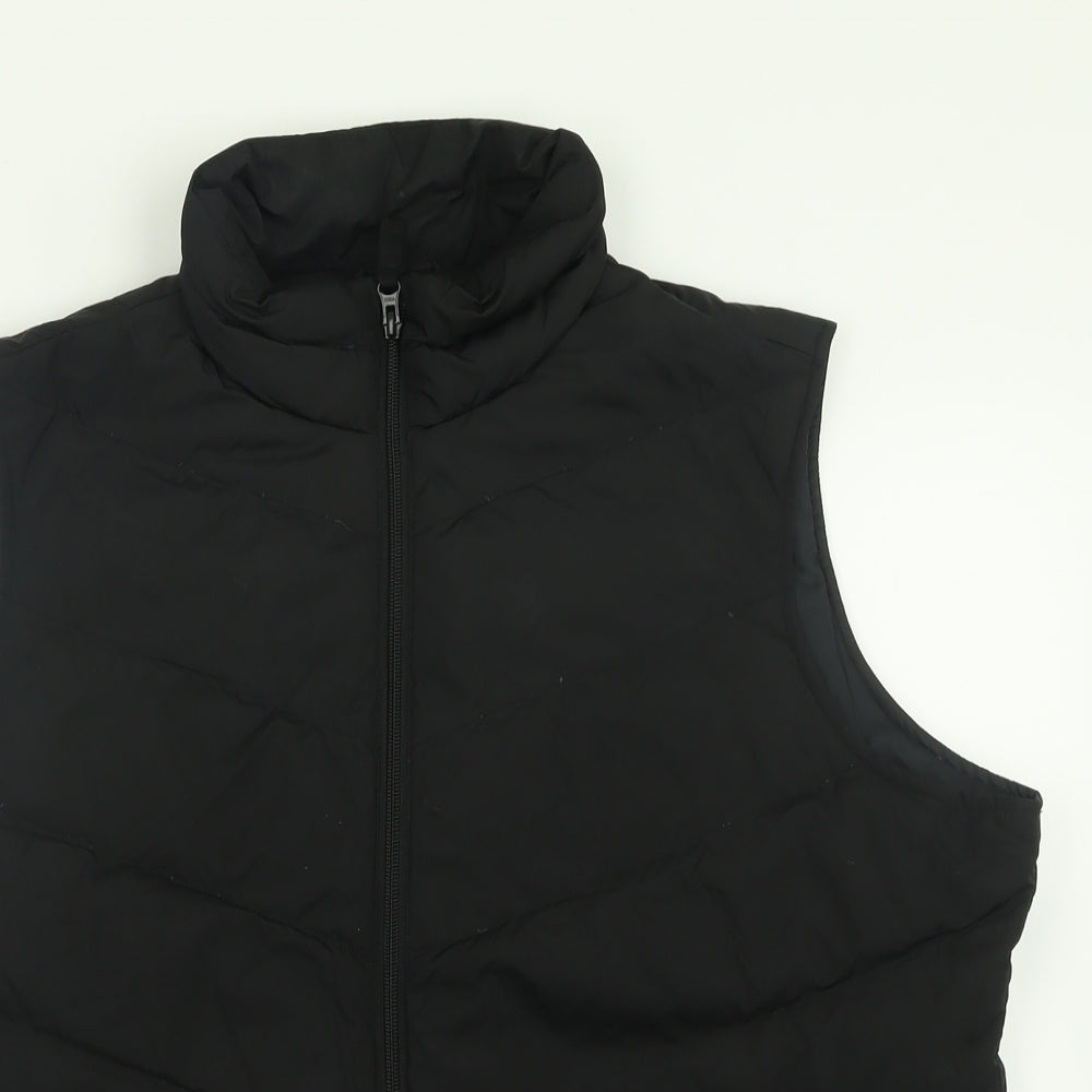 landsend Mens Black   Gilet Jacket Size XL  Zip