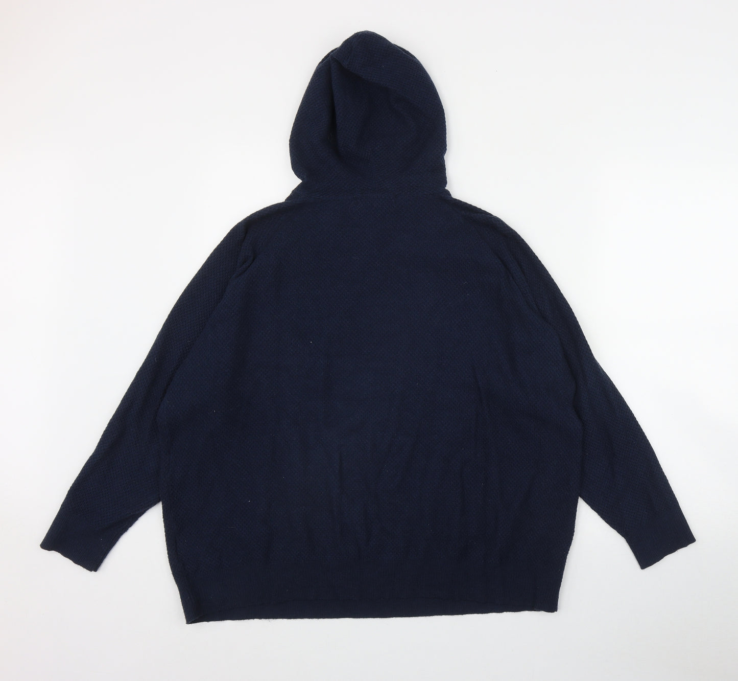 Marks and Spencer Womens Blue  Viscose Pullover Hoodie Size L  Pullover