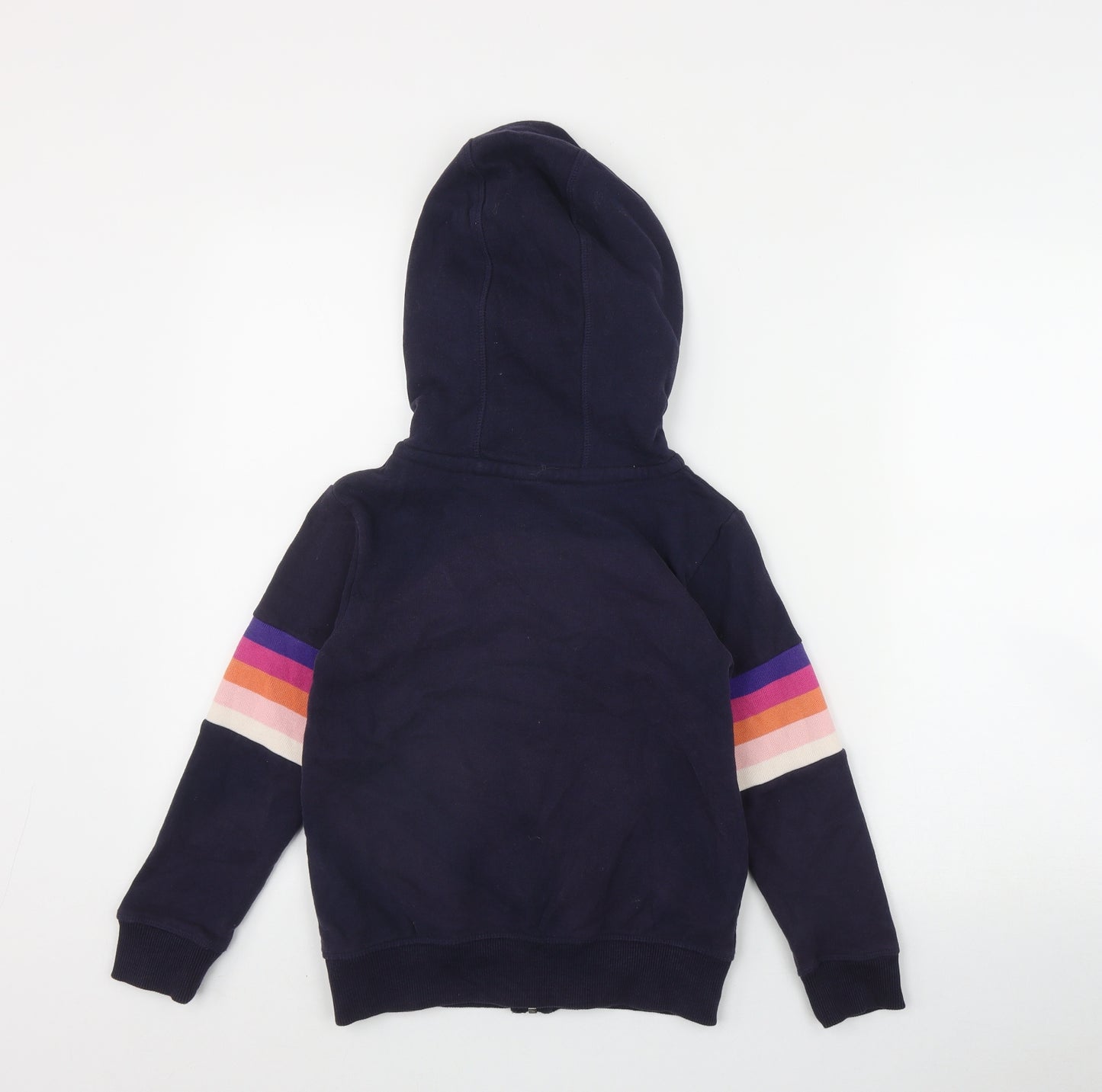 NEXT Girls Blue  Cotton Full Zip Hoodie Size 7 Years  Zip