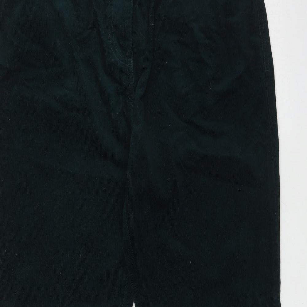 Marks and Spencer Womens Green  Cotton Bootcut Jeans Size 16 L31 in Regular Button
