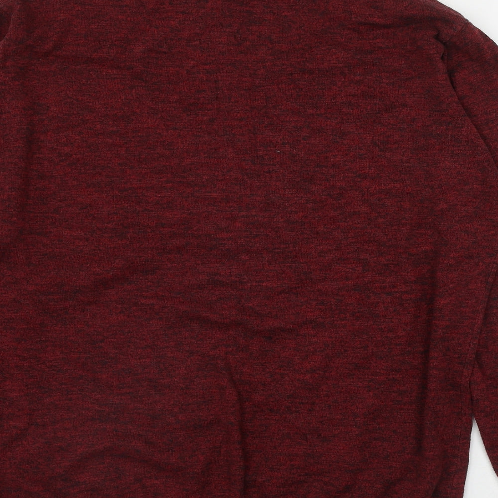 NEXT Mens Red Round Neck  Cotton Pullover Jumper Size XL
