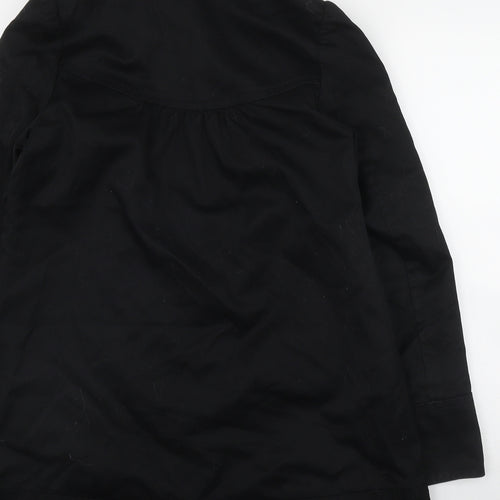 H&M Womens Black   Jacket  Size 8  Snap