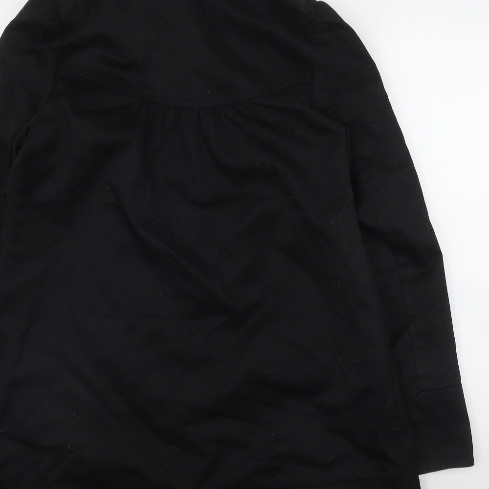 H&M Womens Black   Jacket  Size 8  Snap