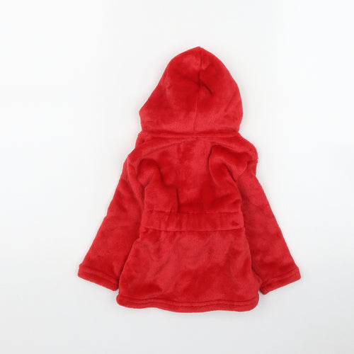 Festive Fun Baby Red  Polyester Kimono Robe Size 9-12 Months  Tie