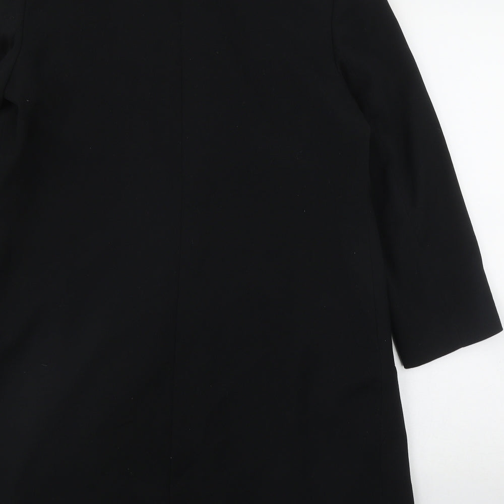 David Emanuel Womens Black   Overcoat Jacket Size 12