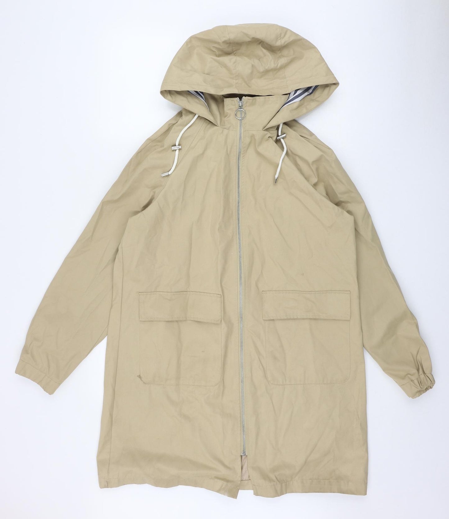 Payaya Womens Beige   Rain Coat Jacket Size 14  Zip