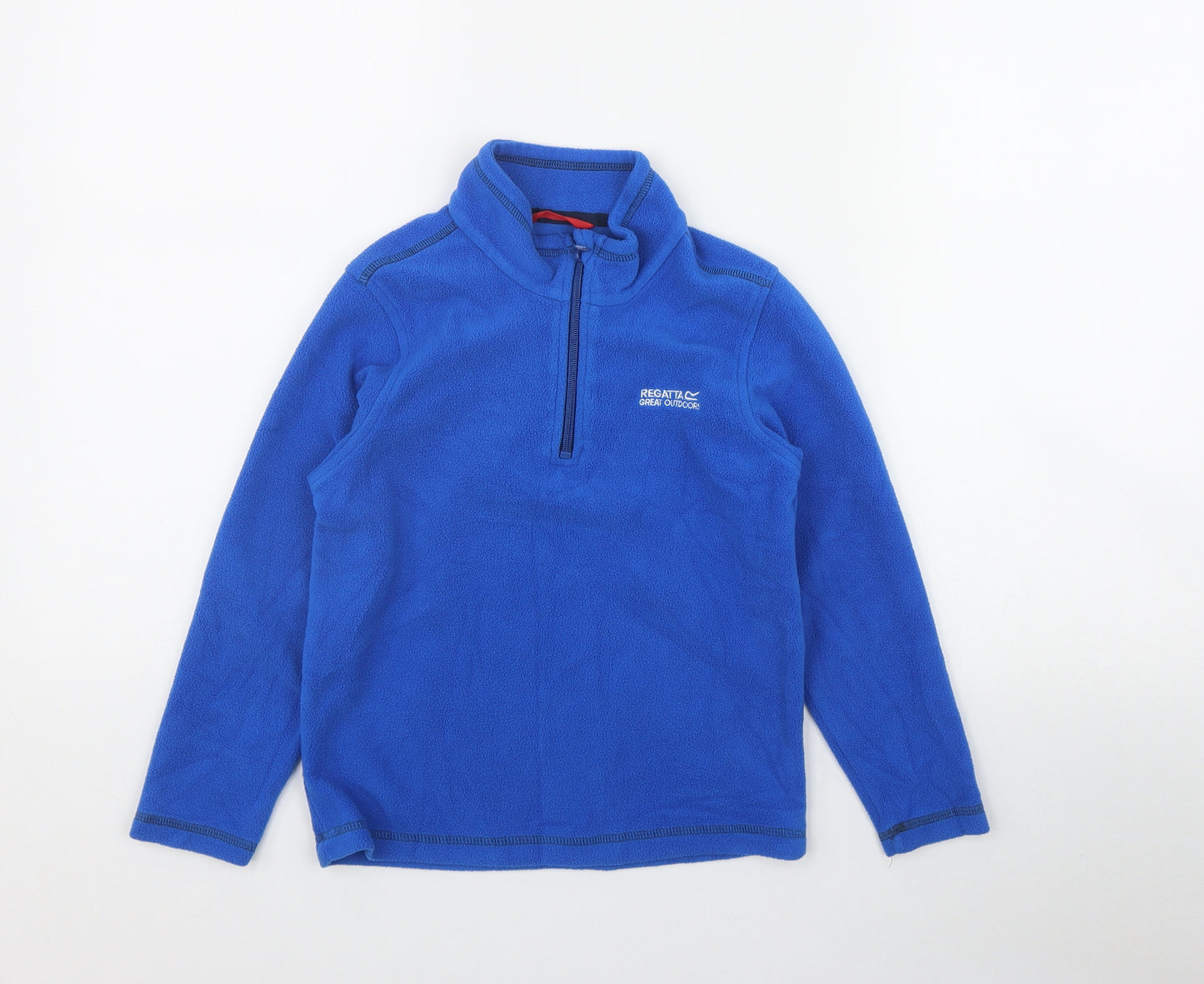 Regatta Boys Blue  Polyester Pullover Sweatshirt Size 7-8 Years  Zip