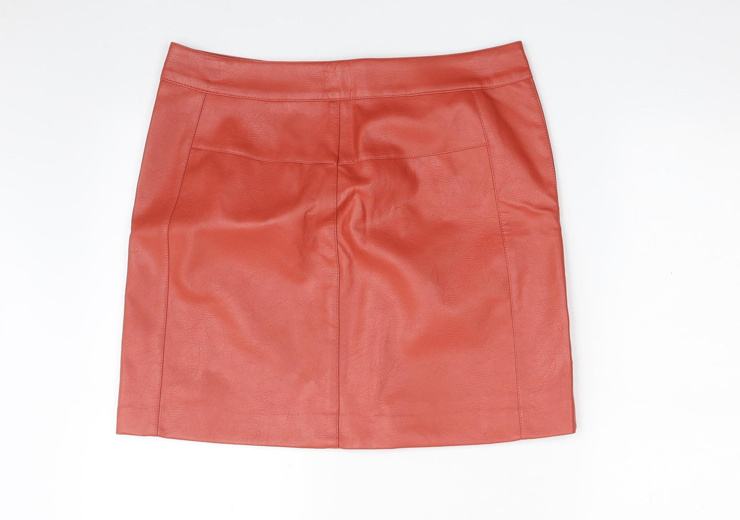 Only Womens Brown  Polyester A-Line Skirt Size 12   Zip