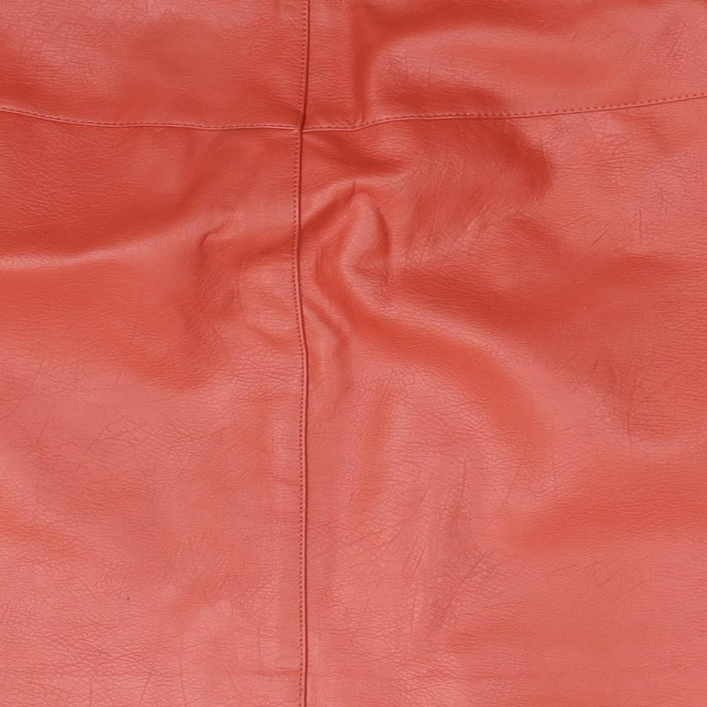 Only Womens Brown  Polyester A-Line Skirt Size 12   Zip