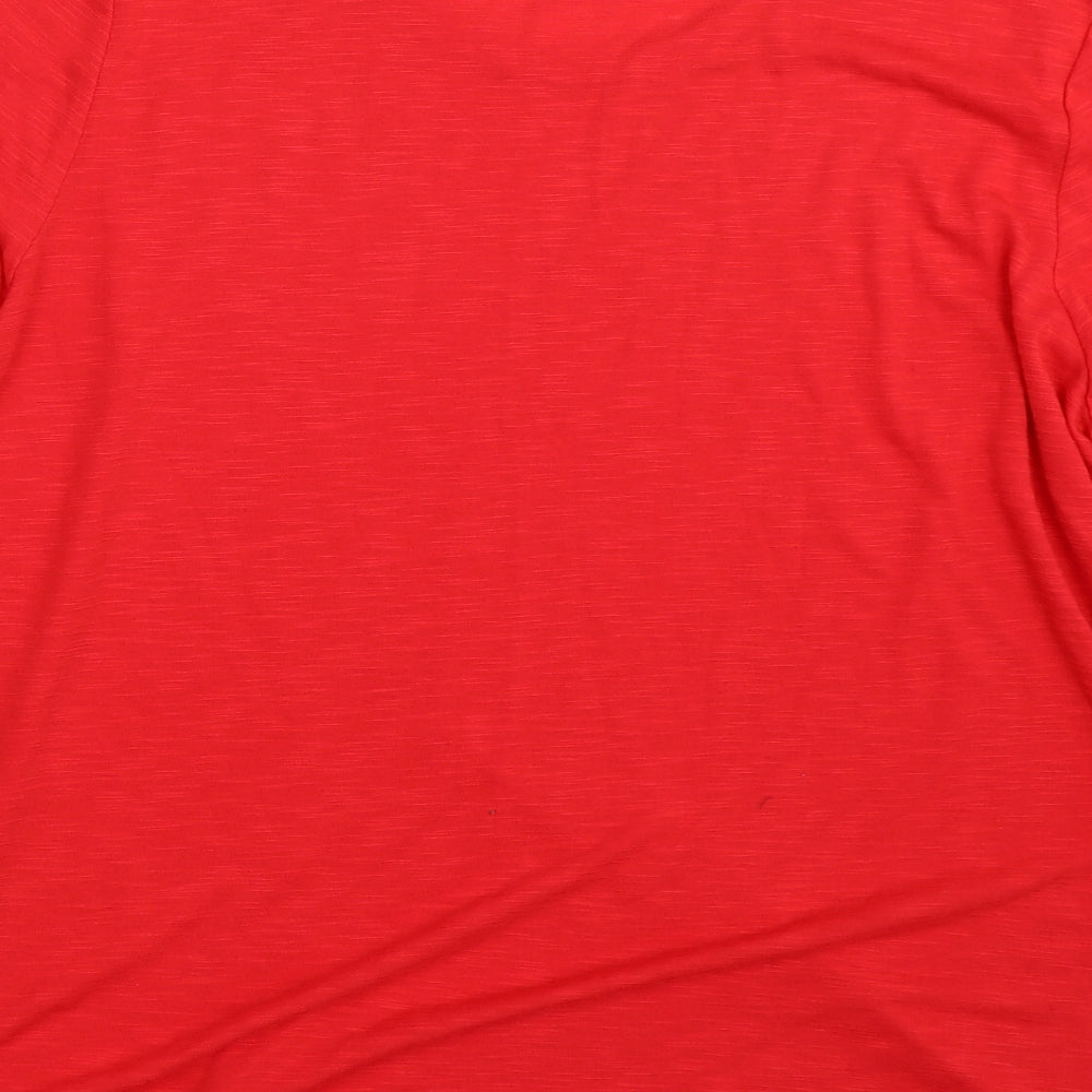 Papaya Womens Red  Polyester Basic T-Shirt Size 18 Boat Neck