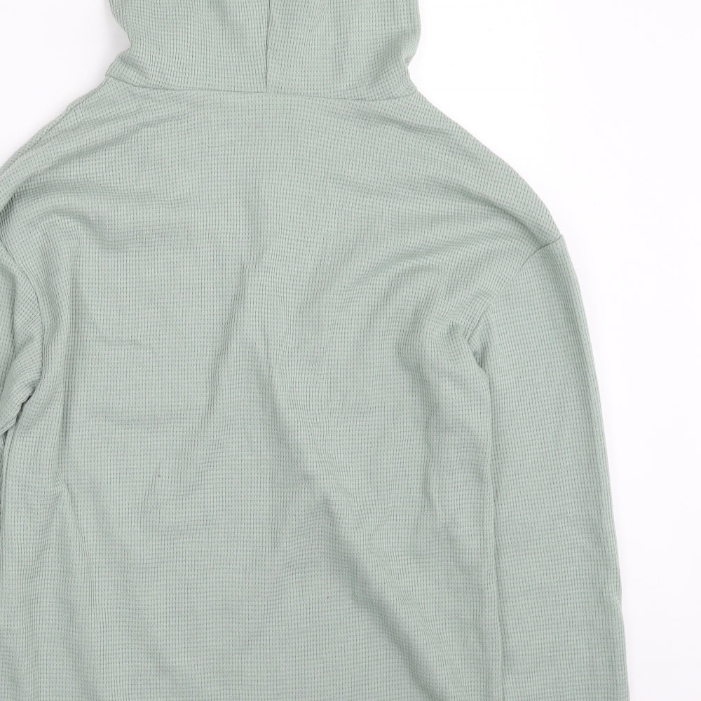 SheIn Womens Green  Polyester Pullover Hoodie Size 10  Pullover