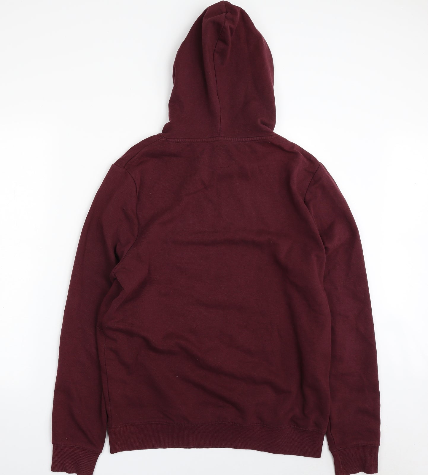 New Look Mens Purple  Cotton Pullover Hoodie Size L