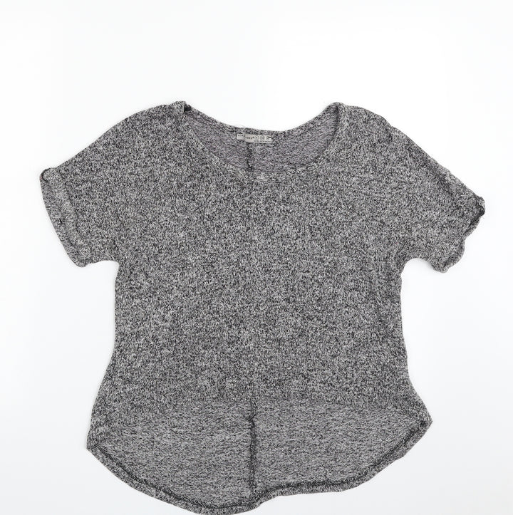 Atmosphere Womens Grey Boat Neck Viscose Pullover Jumper Size 8