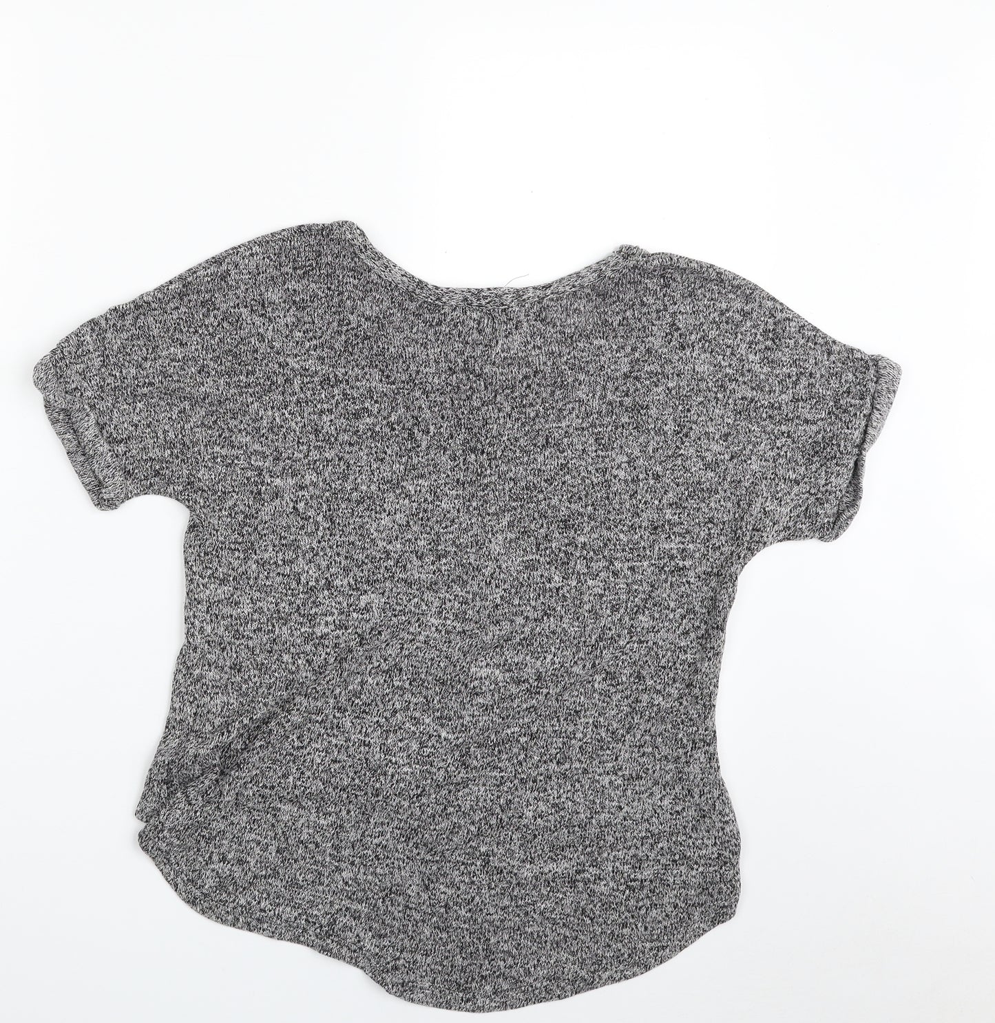 Atmosphere Womens Grey Boat Neck  Viscose Pullover Jumper Size 8