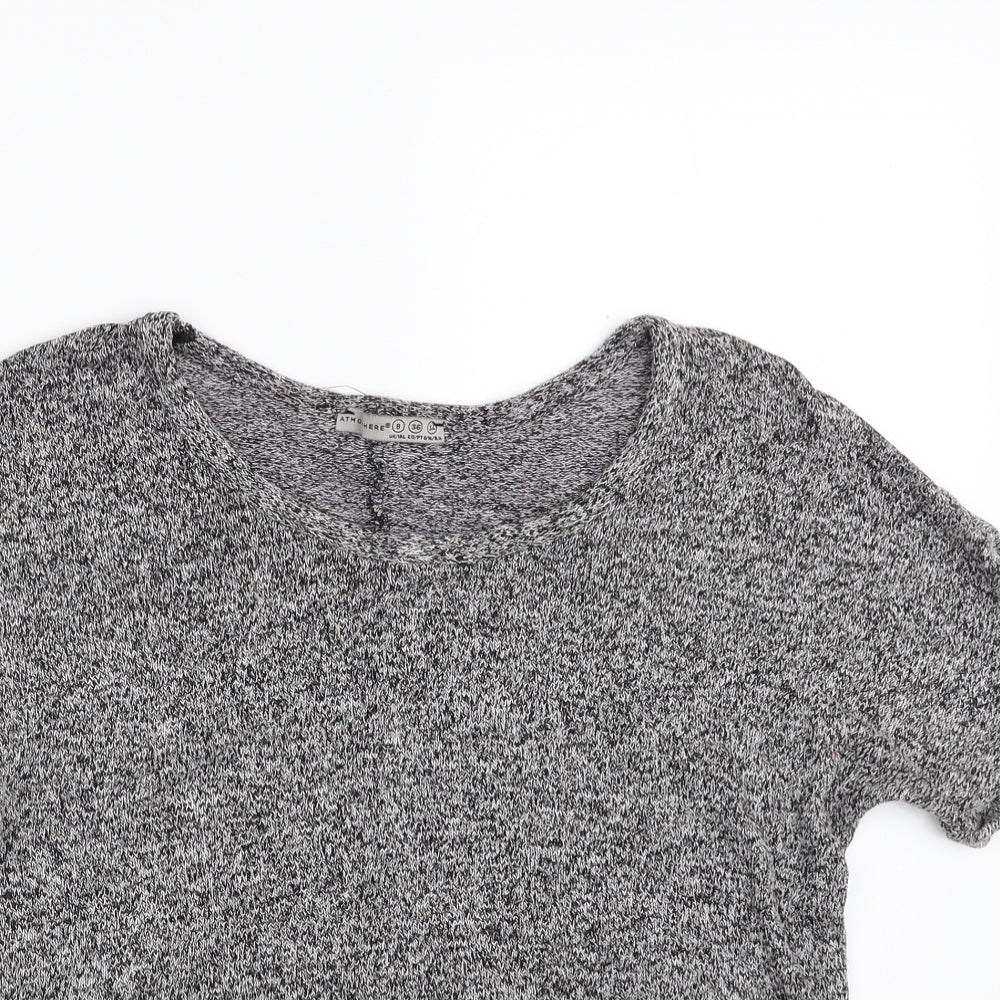 Atmosphere Womens Grey Boat Neck  Viscose Pullover Jumper Size 8