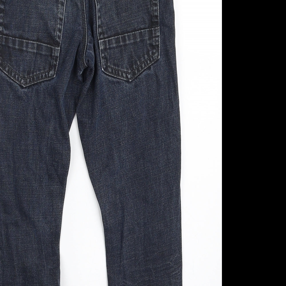 George Boys Blue  100% Cotton Straight Jeans Size 6-7 Years  Regular