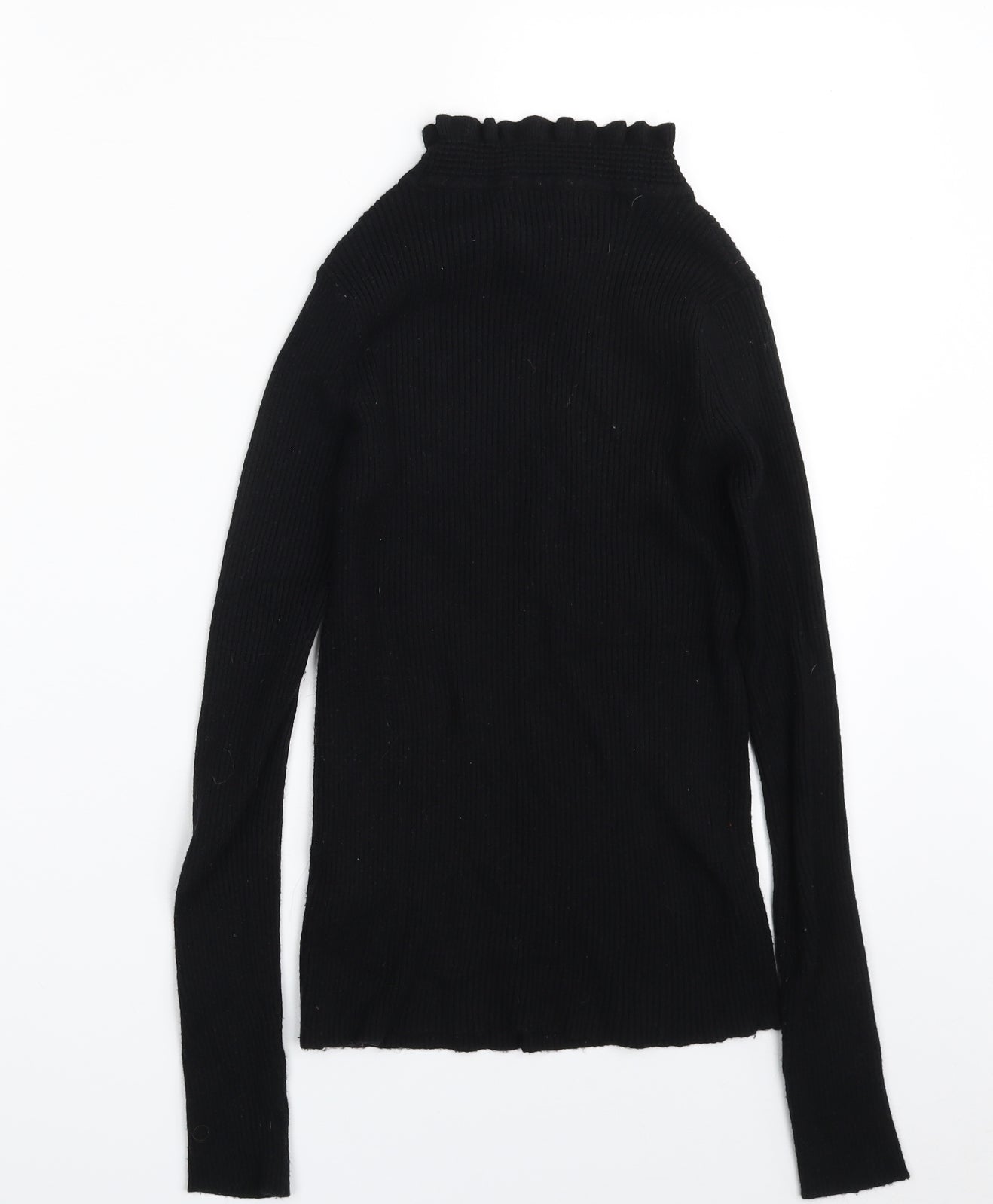 Atmosphere Womens Black High Neck  Viscose Pullover Jumper Size 8