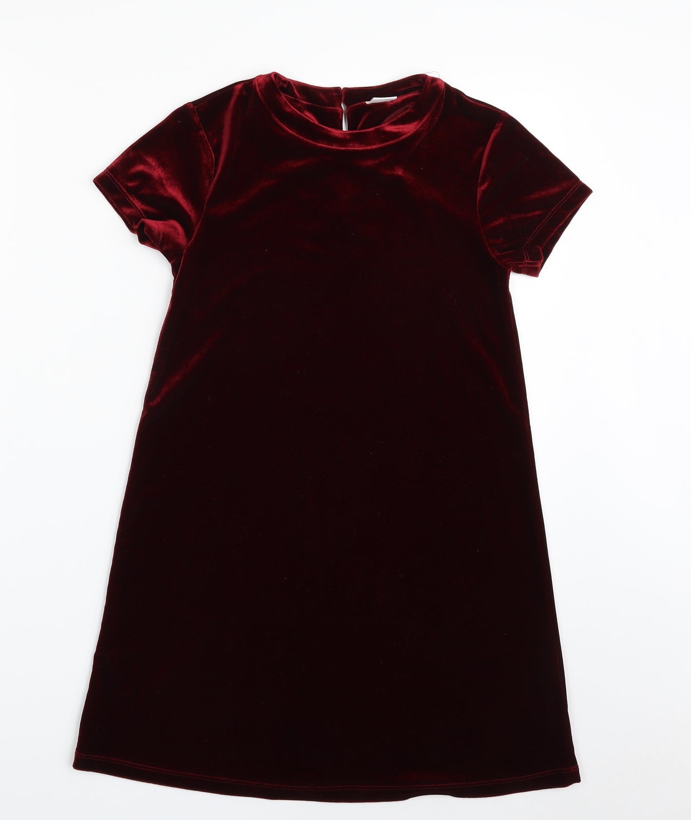 NEXT Girls Red  Polyester A-Line  Size 9 Years  Scoop Neck Pullover