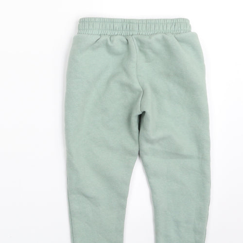 F&F Girls Green  Cotton Jogger Trousers Size 3-4 Years  Regular