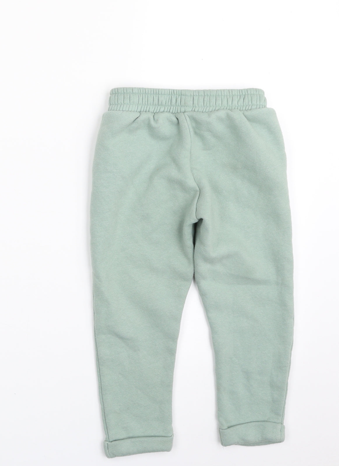 F&F Girls Green  Cotton Jogger Trousers Size 3-4 Years  Regular
