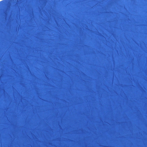 Slazenger Boys Blue  100% Cotton Pullover T-Shirt Size 11-12 Years V-Neck Pullover