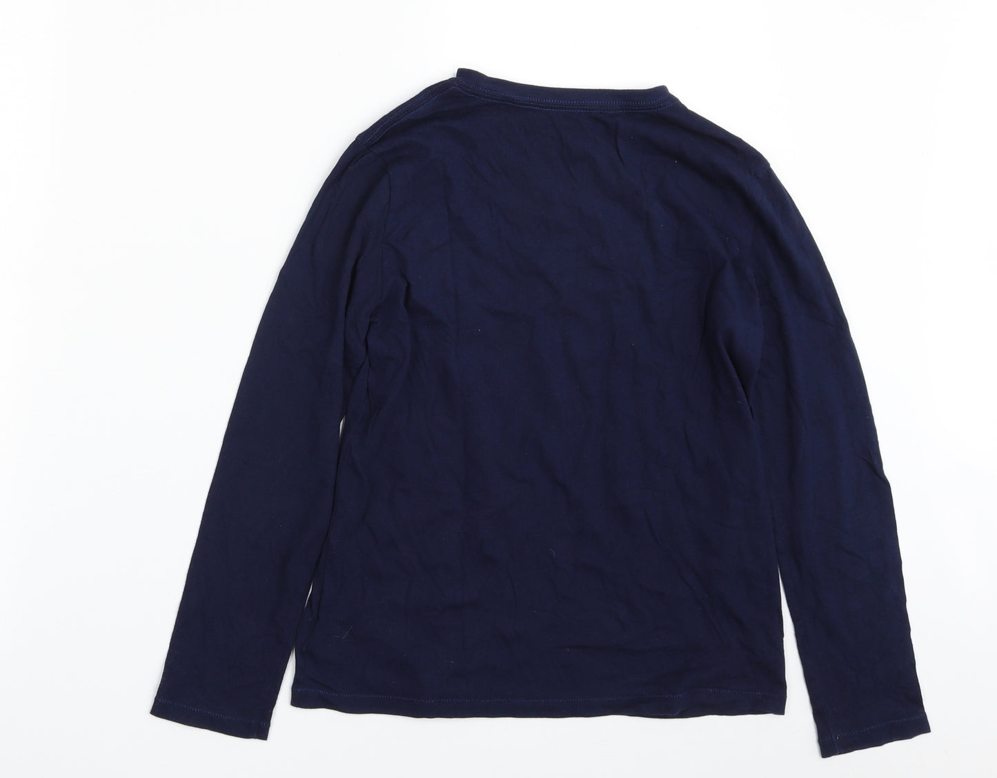 Gap Boys Blue  100% Cotton Pullover T-Shirt Size 8-9 Years Crew Neck Pullover