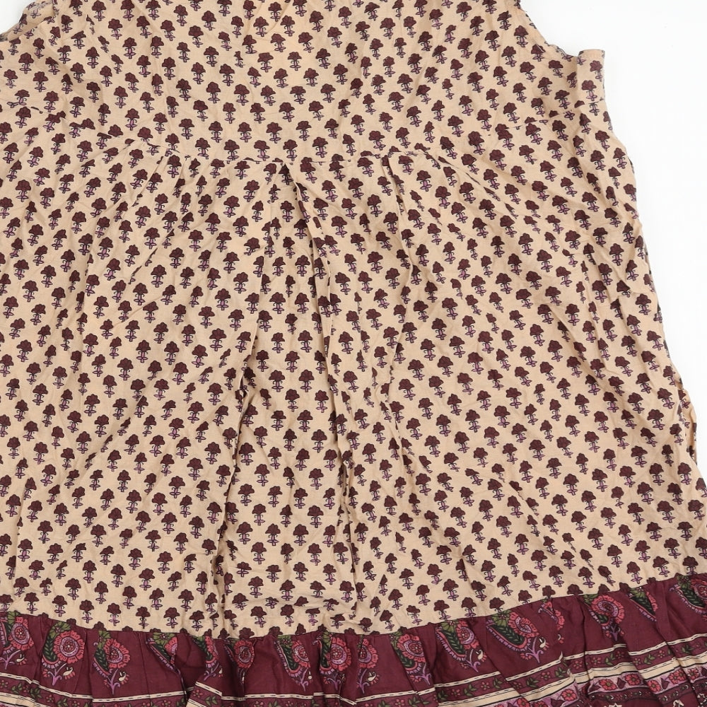 Atmosphere Womens Multicoloured Floral 100% Cotton A-Line  Size 16  V-Neck Pullover