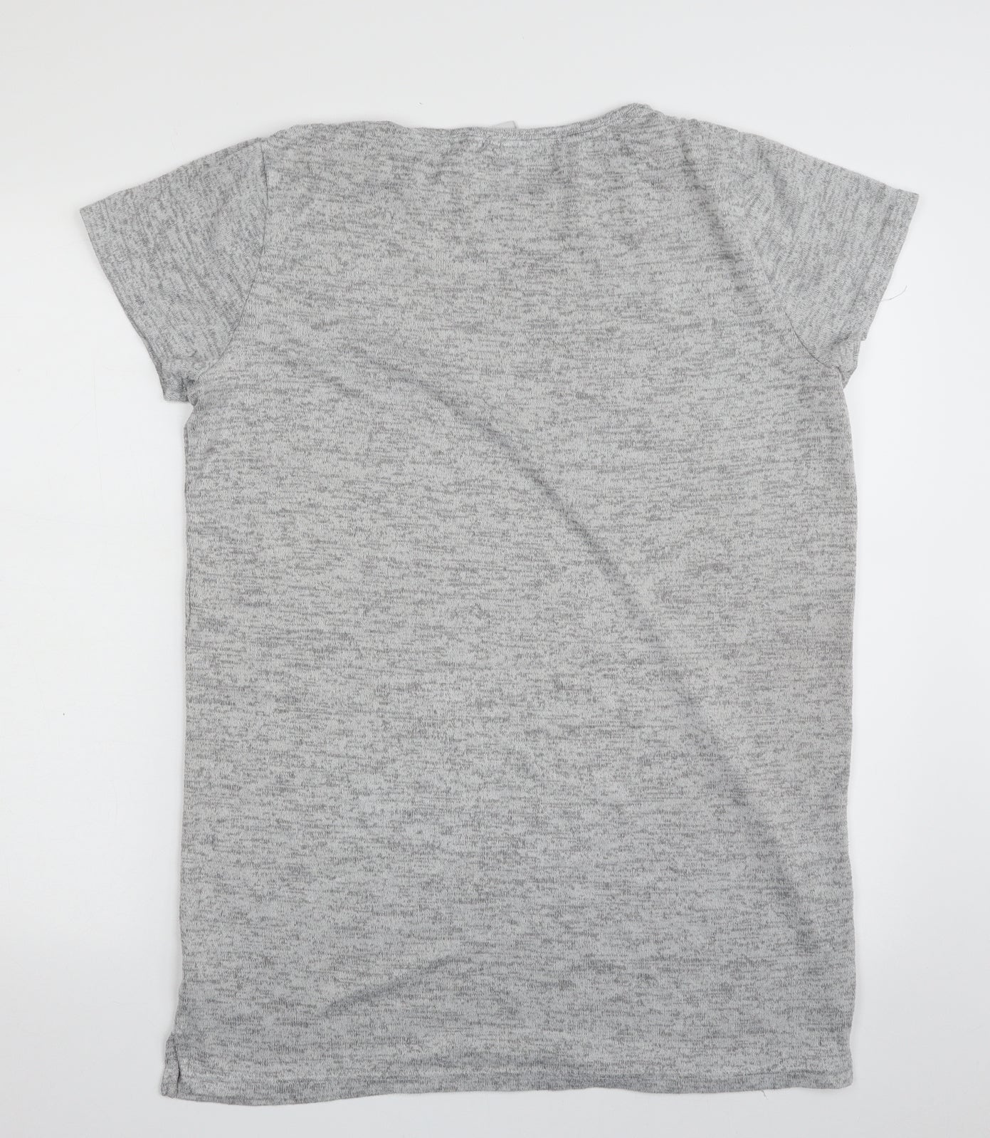 TU Womens Grey Solid Polyester Top Nightshirt Size 14   - Be mine