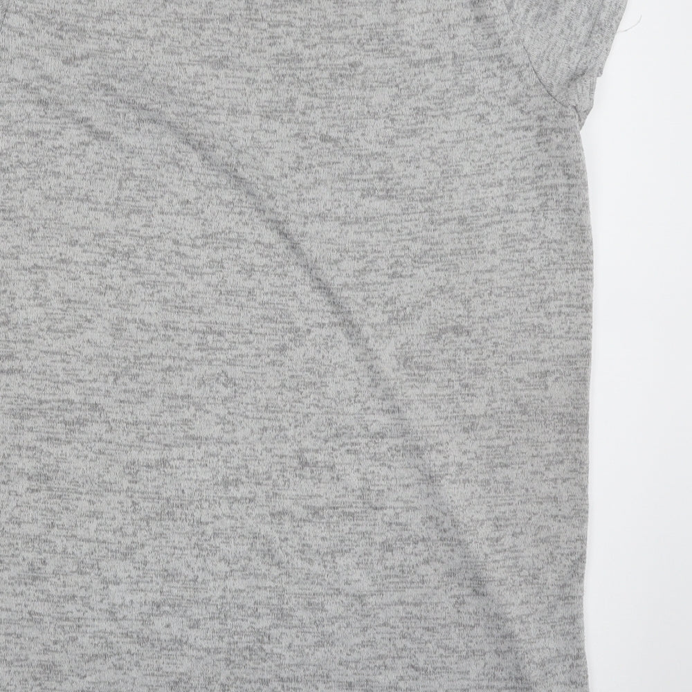 TU Womens Grey Solid Polyester Top Nightshirt Size 14   - Be mine