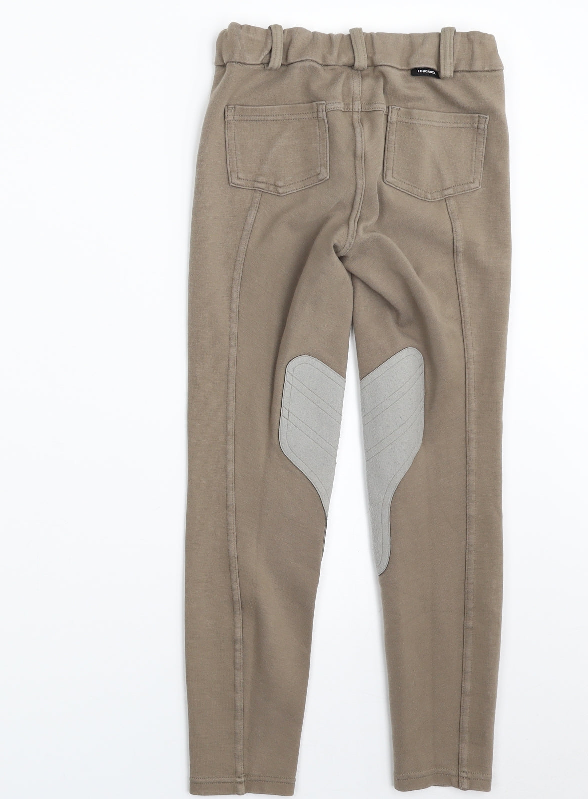 Fouganza  Boys Beige  Cotton Jogger Trousers Size 10 Years  Regular Zip