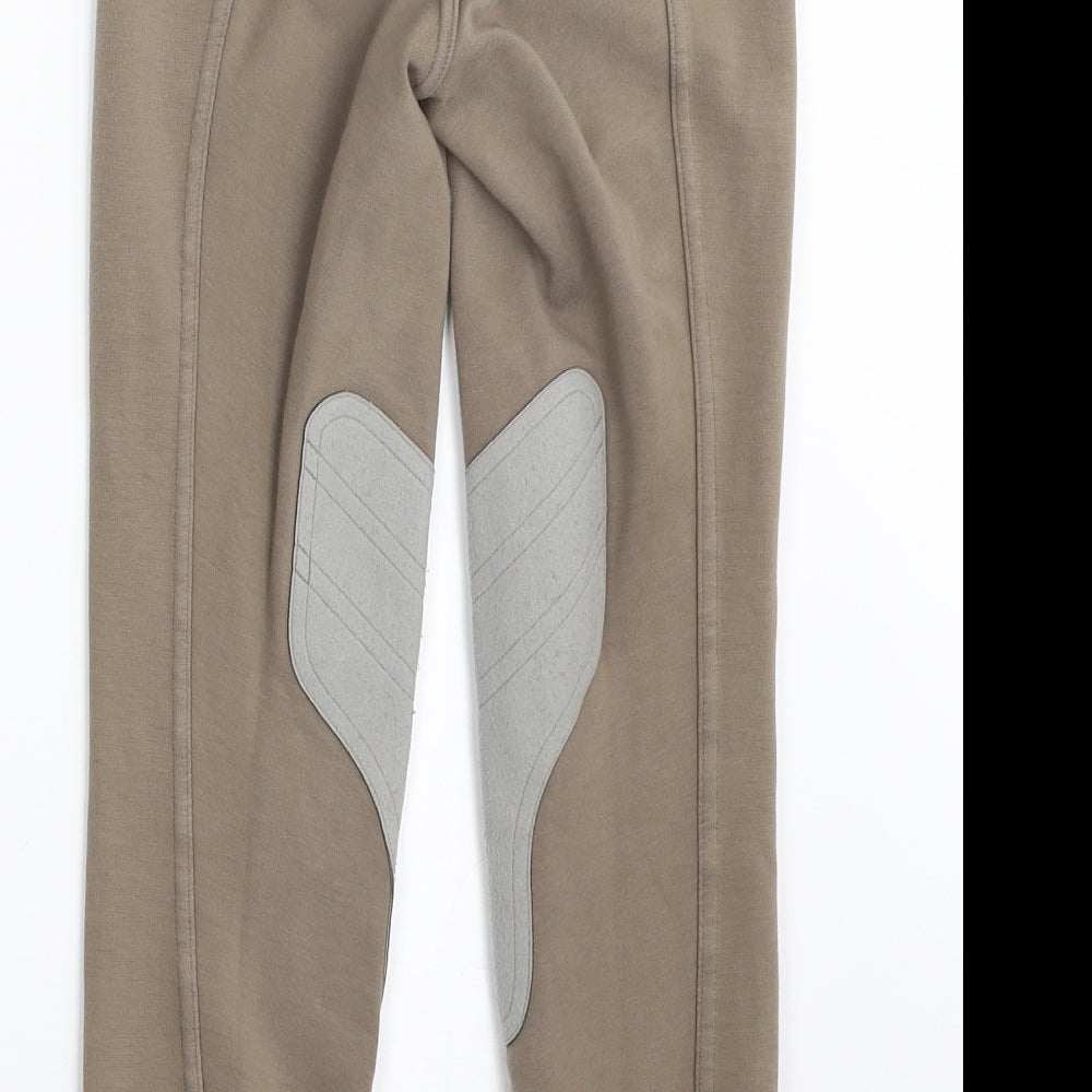 Fouganza  Boys Beige  Cotton Jogger Trousers Size 10 Years  Regular Zip
