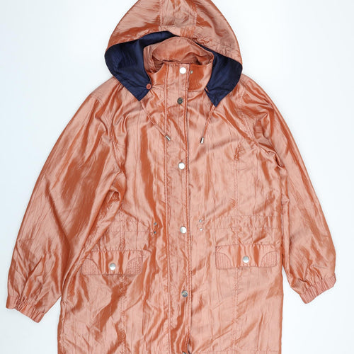 J B C Collection  Womens Orange   Jacket  Size 18  Zip